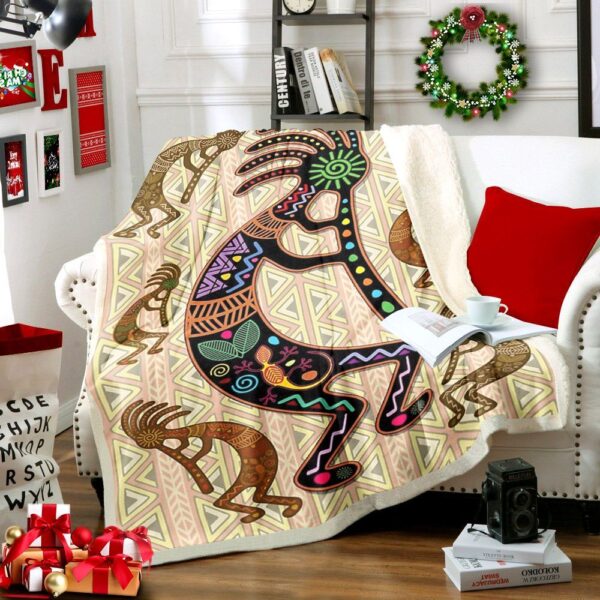 Native American Fleece Blanket Sherpa Blanket