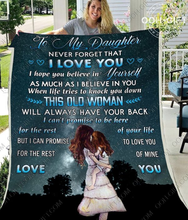 Daughter Believe In Yourself Fleece Blanket Sherpa Blanket