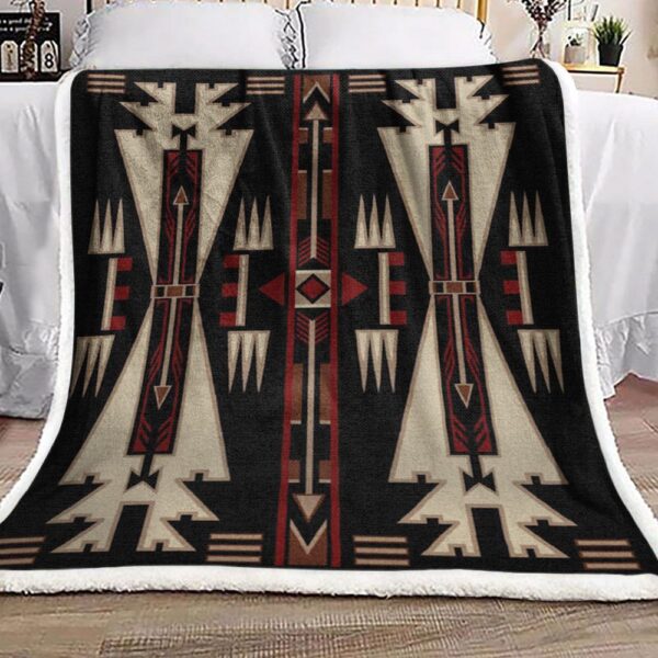 Native American Fleece Blanket Sherpa Blanket