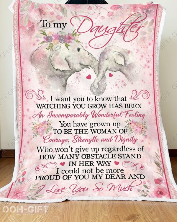Daughter Wont Give Up Fleece Blanket Sherpa Blanket