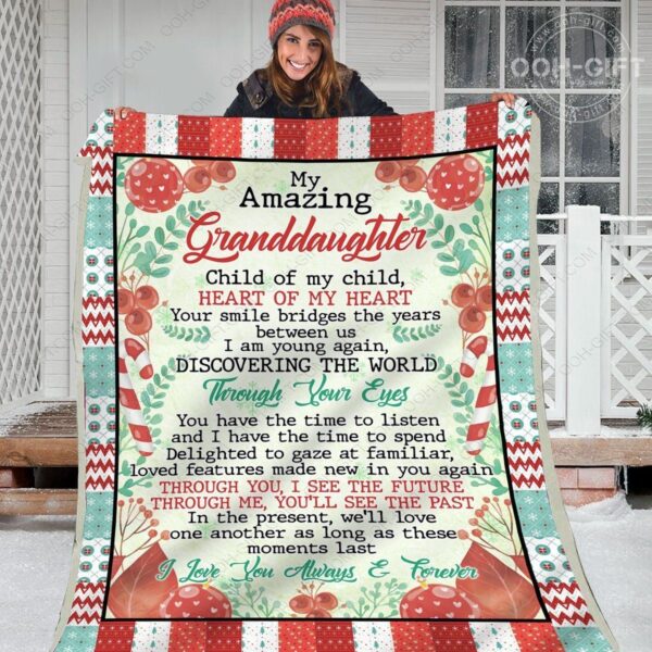 Granddaughter Child Of My Child Fleece Blanket Sherpa Blanket