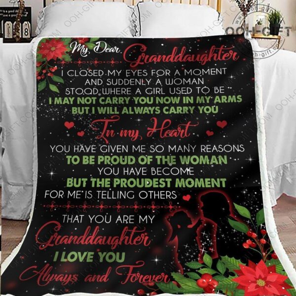 Granddaughter You Are My Pride Fleece Blanket Sherpa Blanket