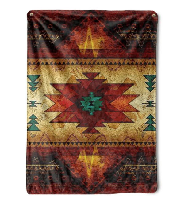Native American Fleece Blanket Sherpa Blanket