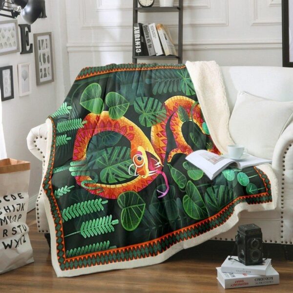 Snake Fleece Blanket Sherpa Blanket