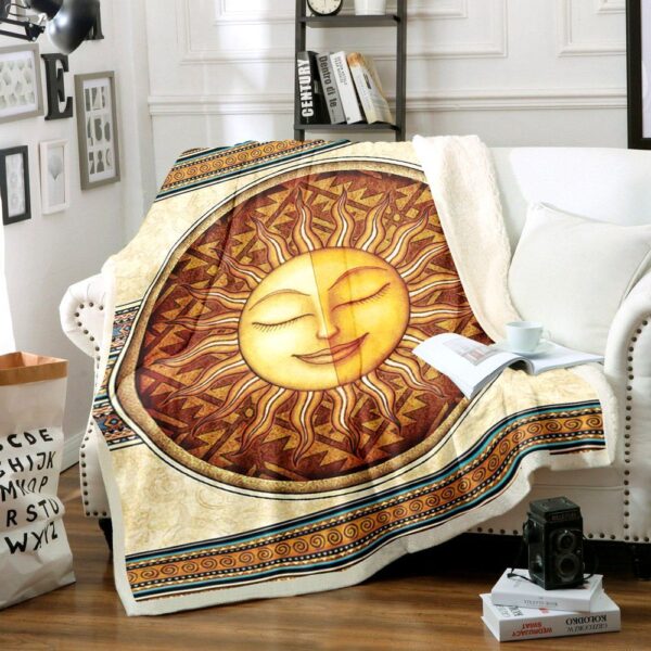 Native American Fleece Blanket Sherpa Blanket