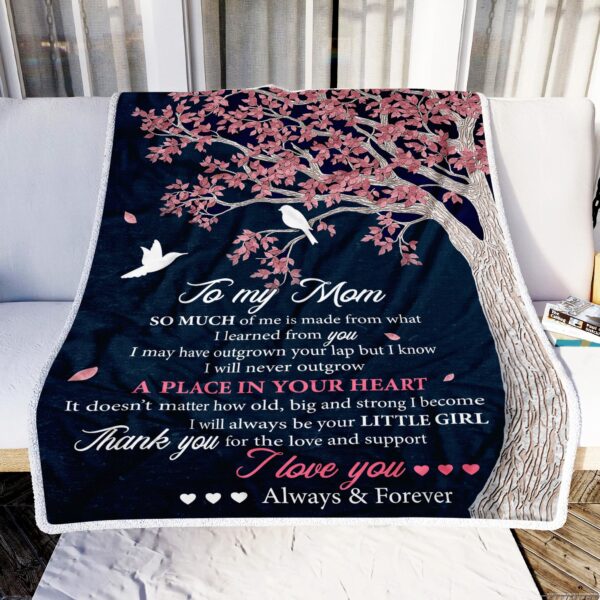 To My Mom I Love You Always And Forever Fleece Blanket Sherpa Blanket