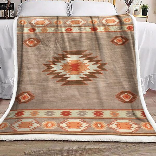 Native America Fleece Blanket Sherpa Blanket