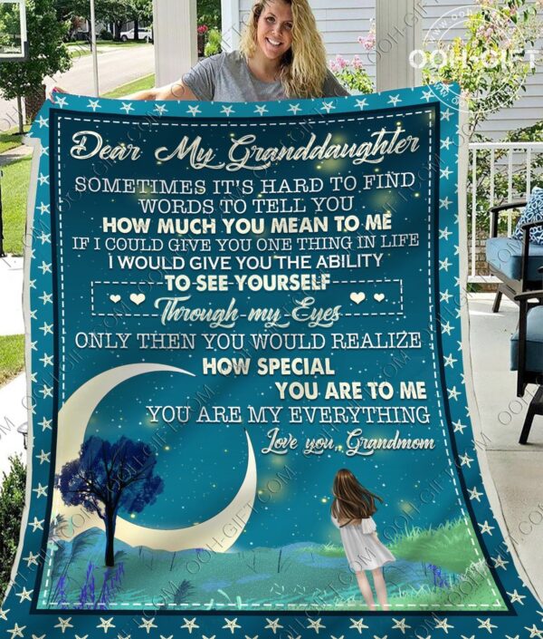 Granddaughter How Special You Are Fleece Blanket Sherpa Blanket