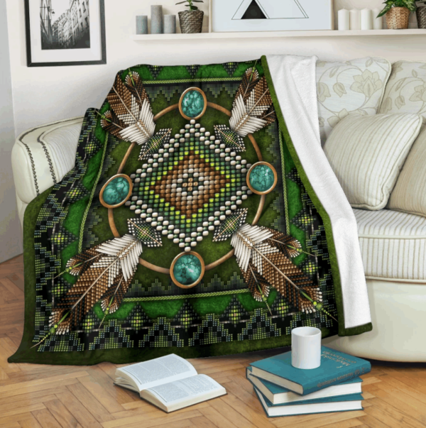 Native American Fleece Blanket Sherpa Blanket