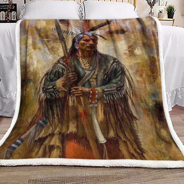 Native American Fleece Blanket Sherpa Blanket