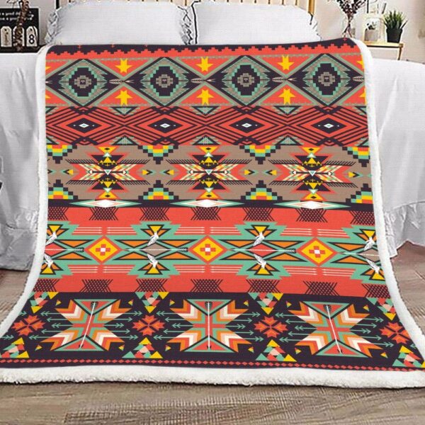 Guarda Azteca Pattern Fleece Blanket Sherpa Blanket