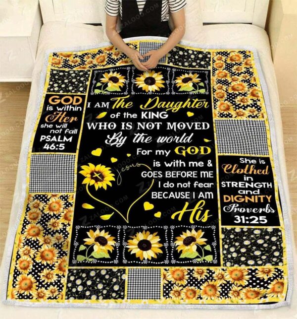 To My Daughter Fleece Blanket Sherpa Blanket