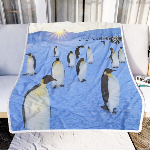 Penguins Fleece Blanket Sherpa Blanket
