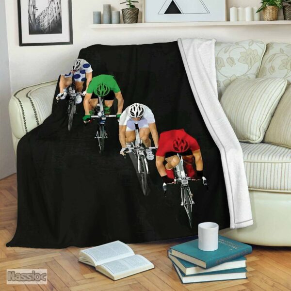 Cycling Fleece Blanket Sherpa Blanket