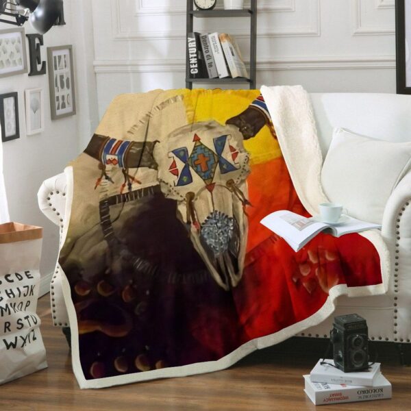 Native American Fleece Blanket Sherpa Blanket