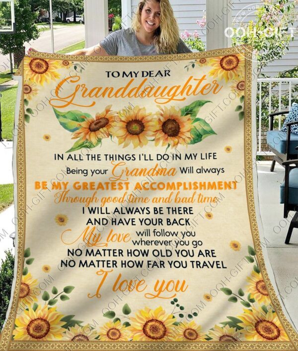 Granddaughter Be Your Grandma Fleece Blanket Sherpa Blanket