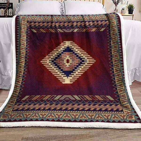 Native American Fleece Blanket Sherpa Blanket