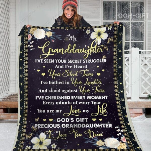 Granddaughter Your Laughter Fleece Blanket Sherpa Blanket