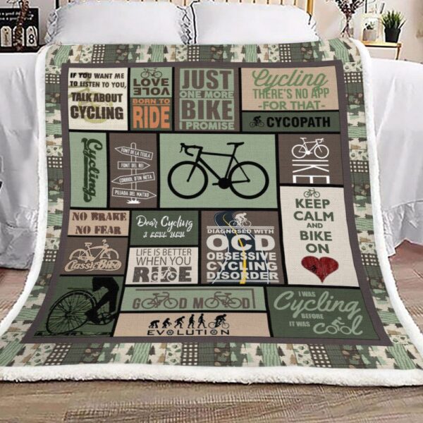 Cycling Fleece Blanket Sherpa Blanket