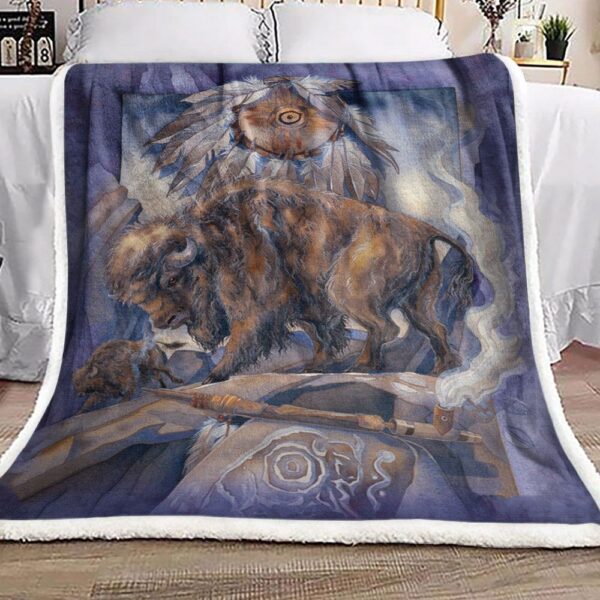 Native American Fleece Blanket Sherpa Blanket