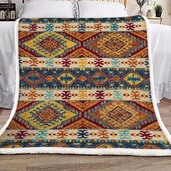 Native American Fleece Blanket Sherpa Blanket