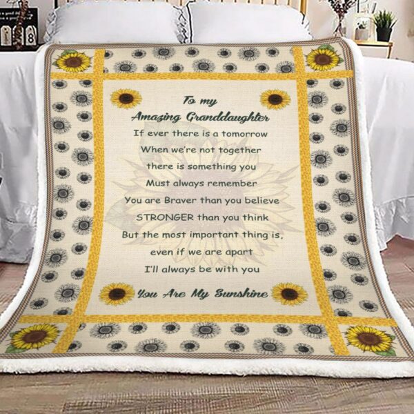 To My Daughter Fleece Blanket Sherpa Blanket