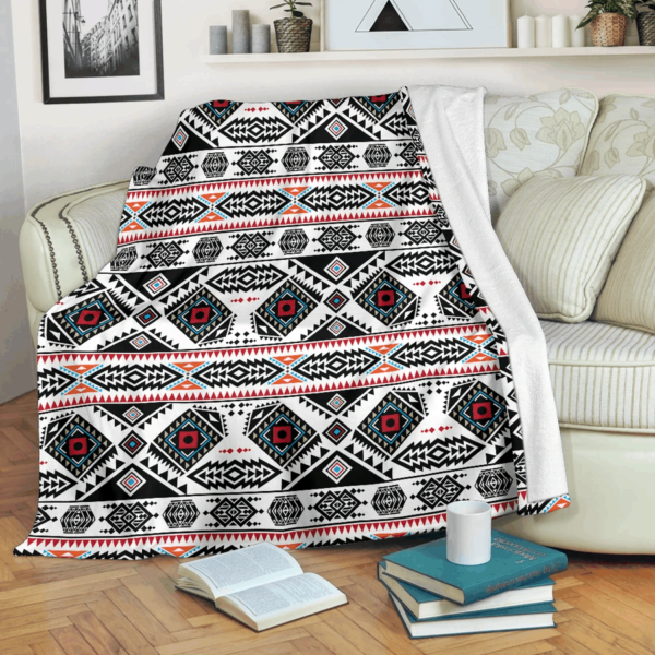 Native American Fleece Blanket Sherpa Blanket