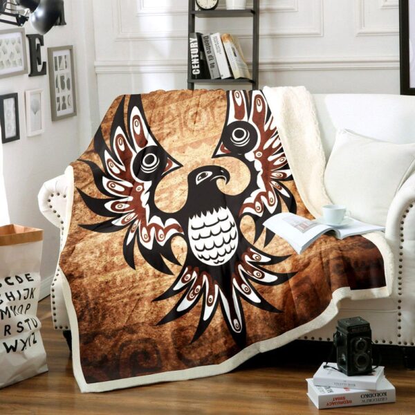 Native American Fleece Blanket Sherpa Blanket