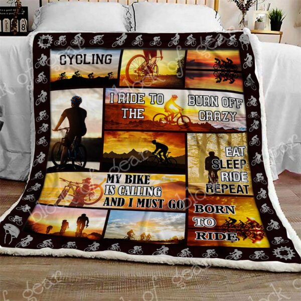 Cycling Fleece Blanket Sherpa Blanket