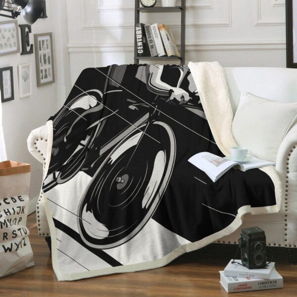 Cycling Fleece Blanket Sherpa Blanket