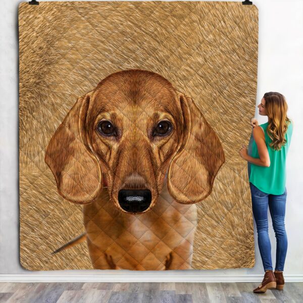 Dachshund Mom Fleece Blanket Sherpa Blanket