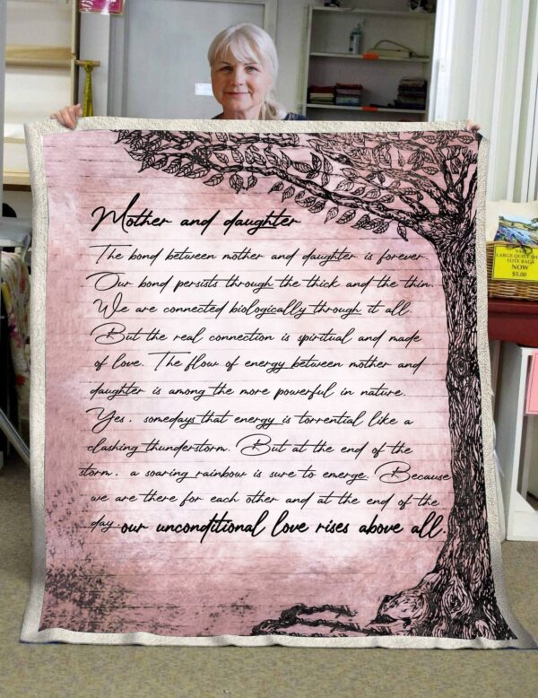 Mother And Daughter Fleece Blanket Sherpa Blanket