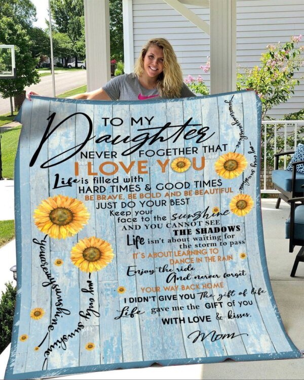 To Daughter Fleece Blanket Sherpa Blanket