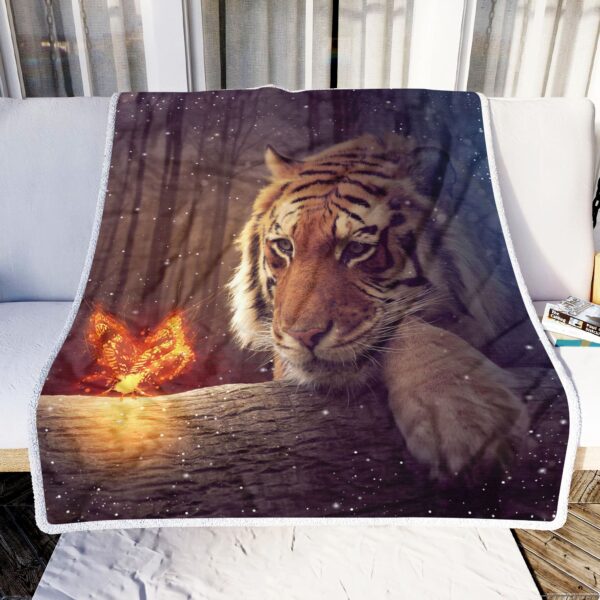 Tiger Fleece Blanket Sherpa Blanket