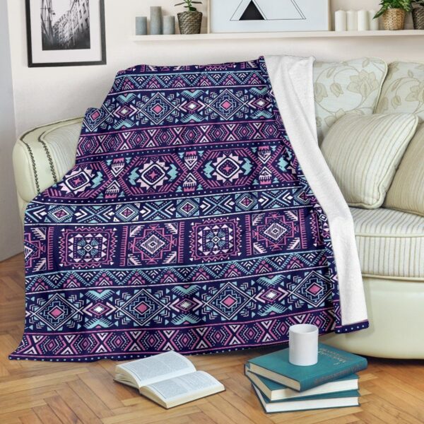 Indians Pendleton Tribal Native Navajo American Aztec Fleece Blanket Sherpa Blanket
