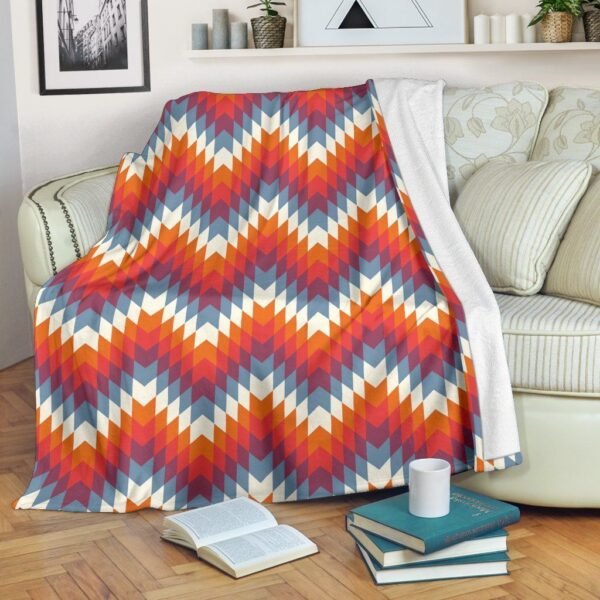 Indians Native American Navajo Aztec Pendleton Tribal Fleece Blanket Sherpa Blanket