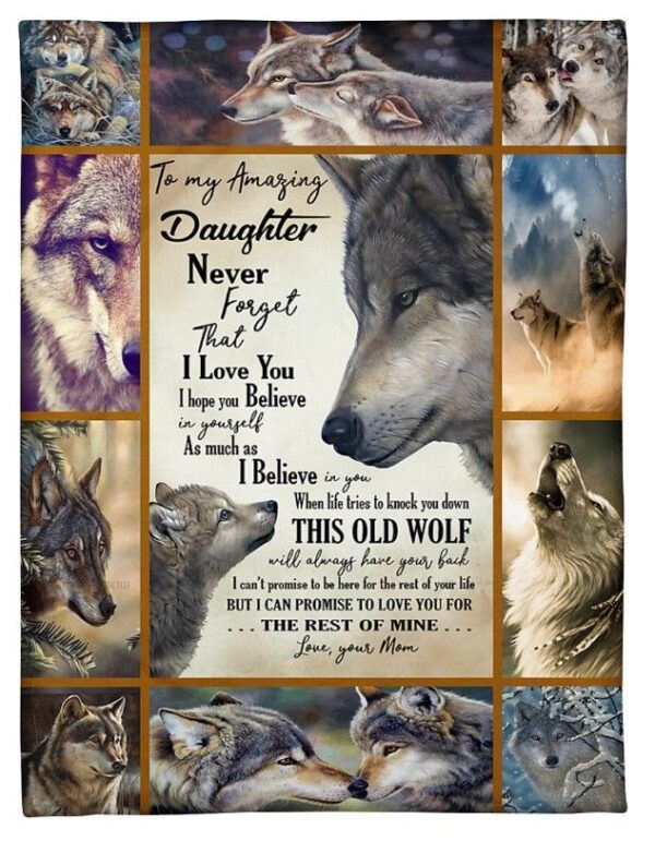 To My Amazing Daughter Fleece Blanket Sherpa Blanket