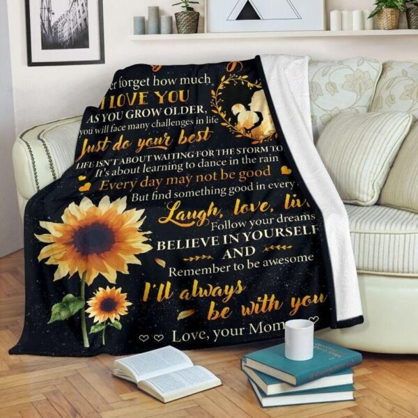 To My Daughter Fleece Blanket Sherpa Blanket