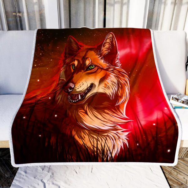 Fox Fantasy Art Fleece Blanket Sherpa Blanket
