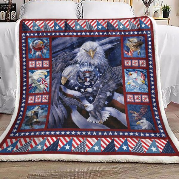 Eagle America Fleece Blanket Sherpa Blanket