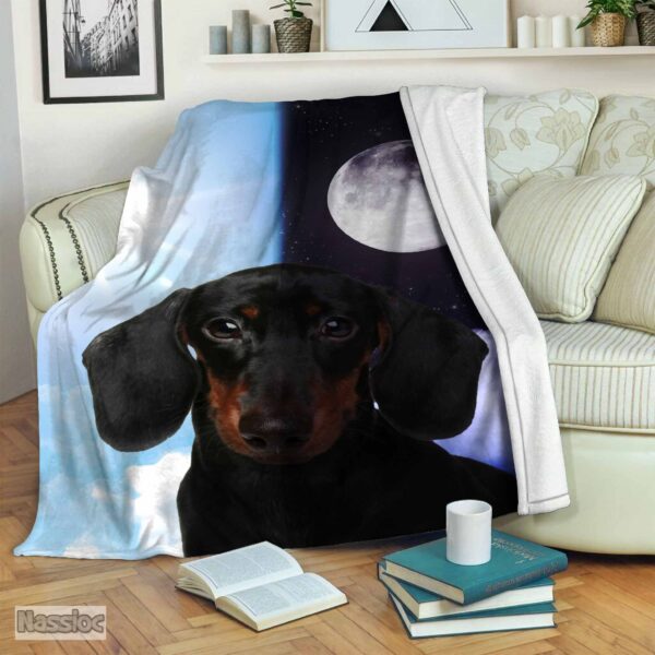 Dachshund Fleece Blanket Sherpa Blanket