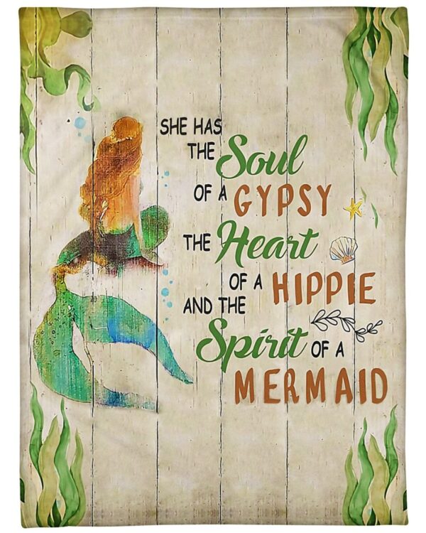 Spirit Of A Mermaid Fleece Blanket Sherpa Blanket