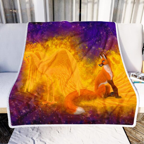 Phoenix And Fox Fleece Blanket Sherpa Blanket