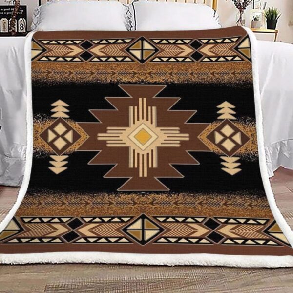 Native American Fleece Blanket Sherpa Blanket