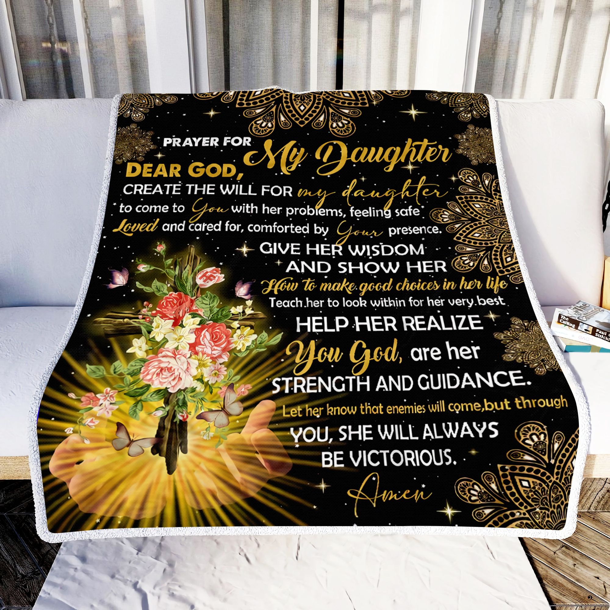 Pray For My Daughter Fleece Blanket Sherpa Blanket The Daisy Shop