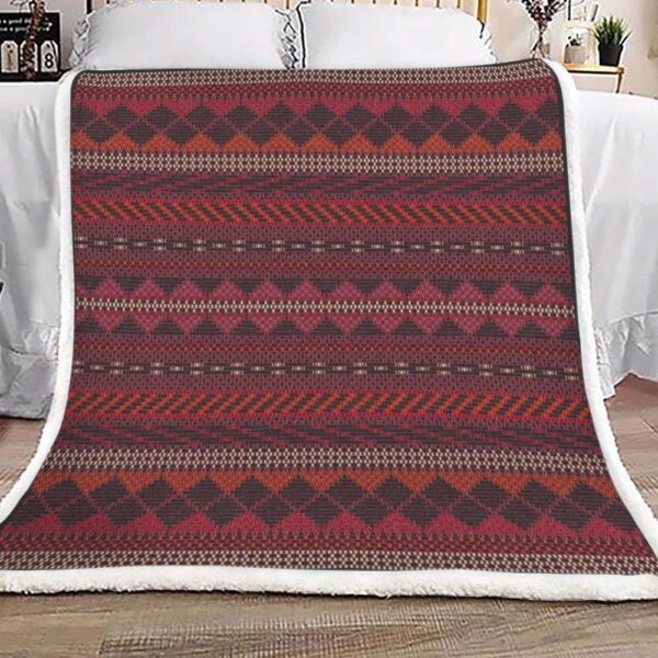Native American Fleece Blanket Sherpa Blanket