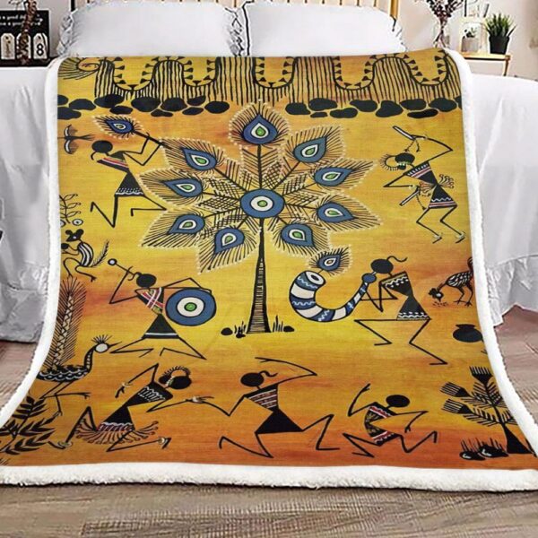 Native American Fleece Blanket Sherpa Blanket