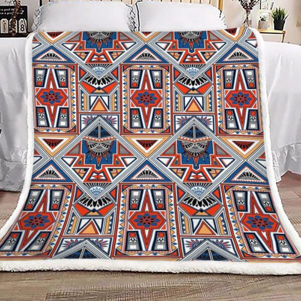 Native American Fleece Blanket Sherpa Blanket