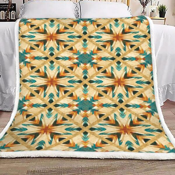 Native American Fleece Blanket Sherpa Blanket