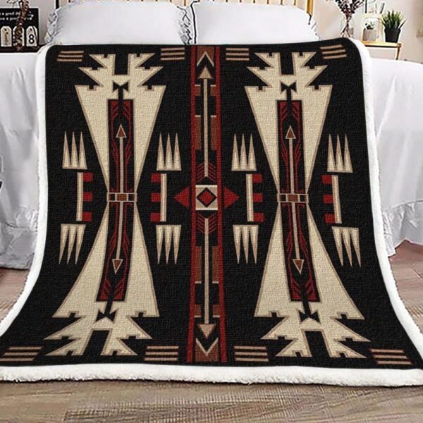 Native American Fleece Blanket Sherpa Blanket